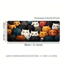 1pc Customized DIY Mouse Pad, Free Size Customization, Large Mouse Pad, Natural Rubber, Durable Stitched Edging, Non-Slip Rubber Mouse Pad, Suitable For Office Computer, Laptop, Gaming Mouse, Boyfriend, Girlfriend, Gift, Desk Accessory, PC Accessory, Study Accessory, Provide Pattern For DIY Customization