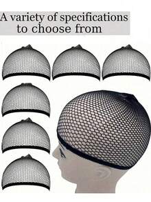 10pcs Wig Hair Net Invisible Headband Mesh Base Women's Hair Net Cover Fixed Set High Elasticity, Elastic Hair Net Suitable For Various Head Shapes.Open Wig Cap, Mesh Stockings Cap, Women's Braided Wig Hair Net, Breathable Mesh Wig Net, Unisex Mesh Wig Cap, Wig Hair Net, Black Anti Slip Breathable Elastic Nylon Wig Cap Set, Long Holiday Hair Cap, Stretchable High Elasticity Durable Hair Net, Wig Care Set, Wig Accessories ,Hair Styling Tools