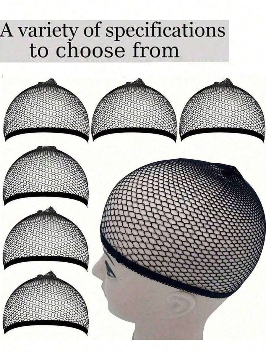 10pcs Wig Hair Net Invisible Headband Mesh Base Women's Hair Net Cover Fixed Set High Elasticity, Elastic Hair Net Suitable For Various Head Shapes.Open Wig Cap, Mesh Stockings Cap, Women's Braided Wig Hair Net, Breathable Mesh Wig Net, Unisex Mesh Wig Cap, Wig Hair Net, Black Anti Slip Breathable Elastic Nylon Wig Cap Set, Long Holiday Hair Cap, Stretchable High Elasticity Durable Hair Net, Wig Care Set, Wig Accessories ,Hair Styling Tools