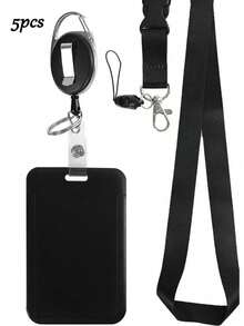 Zestaw personalizowanych uchwytów na identyfikatory, zwijany uchwyt na identyfikator, smycz, uchwyt na identyfikator, identyfikator na klatkę piersiową, odpinany smycz, w tym smycz, zwijany klips, identyfikator, odpowiedni do personalizowanych uchwytów na karty pracy, legitymacja studencka na sezon szkolny, karta na posiłek, karta autobusowa, uchwyt na kartę użyteczności publicznej, artykuły biurowe i szkolne, dekoracja świąteczna