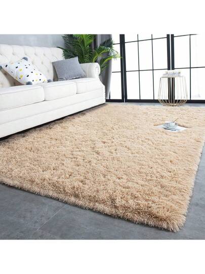Moderne Indoor Zachte Lightweight Vloerkleed Living Room Bedroom Dorm Polyester Tufted Throw Runner Home ative Plush Fluffy Furry Fur Area Rugs Camel Comfy Vloer Thin Shag Tapijt