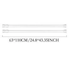 1 قطعة/2 قطعة، خيارات متعددة للحجم (رفيع 1.3 سم ، سميك 2.2 سم) ستائر حديث قابل للتعديل - قابل للتمدد عالي التحمل ، لا يحتاج إلى ثقب ، تلسكوبي ، مناسب للحمام والخزانة والنافذة وحامل المناشف - إكسسوارات منزلية من الحديد والمطاط