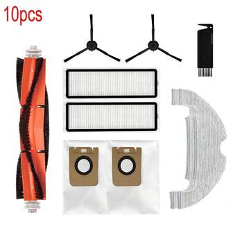 Fit For Xiaomi Dreame Bot D10 Plus RLS3D / Z10 Pro / L10 Plus Robot Vacuum Cleaner HEPA Filter, Main Brush, Mop, Side Brush, Dust Bag Parts