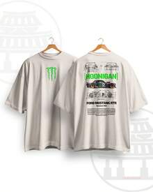 Unisex Streetwear T-Shirt – Mustang RTR – 100% Cotton, Signature Performance - 香檳色 - 查看 1