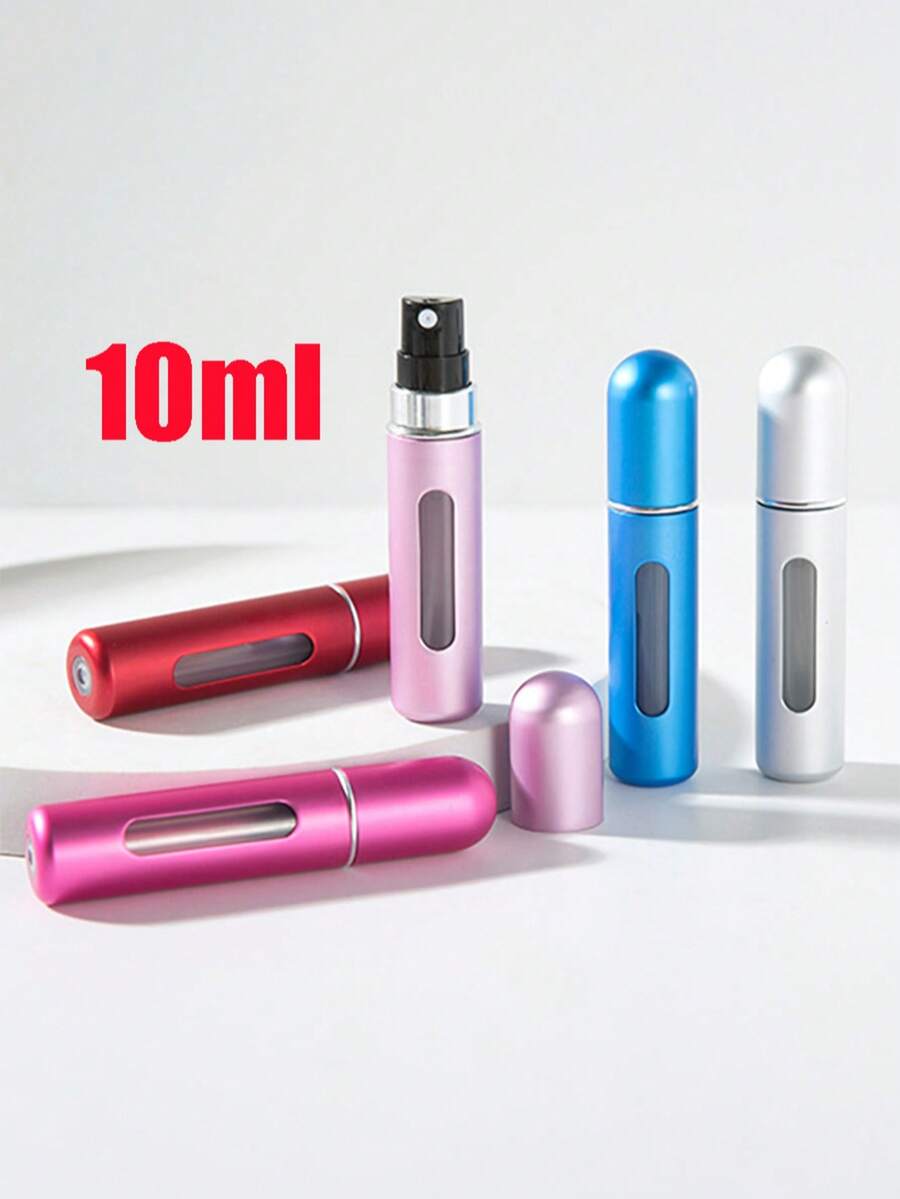 1 pièce/3 pièces/5 pièces Flacon de parfum de voyage 10 ml, vaporisateur de voyage rechargeable portable, flacon de recharge de parfum de voyage et distributeur de parfum de poche, flacon et vaporisateur de voyage, convient pour eau de Cologne, parfum, flacon de voyage, convient pour la salle de bain, les voyages, l'extérieur, les affaires, sans fuite