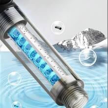 1 szt. Słuchawka prysznicowa z 5 regulowanymi trybami natrysku, okrągła głowica prysznicowa, spryskiwacz prysznicowy, akcesoria łazienkowe, zawiera 10 filtrów wymiennych, ulepsz swoje wrażenia z prysznica