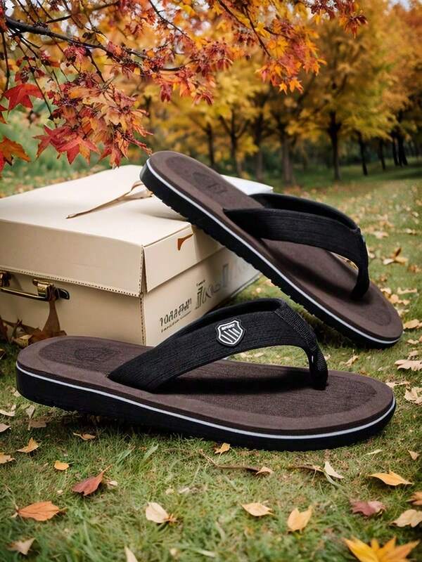 1 Pair Summer Fashion Men Lightweight Massage Casual Breathable Indoor Flip Flop Outdoor Slippers