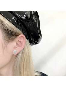 6Pcs Fake Earrings For Men Women Stud Earrings For Men Fake Earrings Clip On Earrings For Men Fake Earrings CZ Dia 5mm-6mm