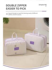 1pc Home Anti Deformation Laundry Bag, Thickened Coarse Mesh Protective Laundry Bag, Washing Machine Special Down Jacket Clothes Mesh Bag - Multicolor - View 6