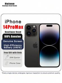 Apple 二手苹果 iPhone 14 Pro Max 深空黑 128G 高级二手苹果 iPhone - 游戏就绪，双卡 5G，95% 新，原装屏幕和高效电池（≥90%）
