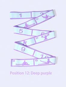 1pc Multi-Functional Yoga & Pilates Resistance Band, Portable Flexibility & Strength Training Tool Suitable For Beginners, Home Workout, Dance And Travel, Durable Polyester Material, Yoga Exercise, Adjustable Stretch Strap, Elastic Yoga Stretch Band, Physical Therapy Elastic Band, Stretch Dance Elastic Band