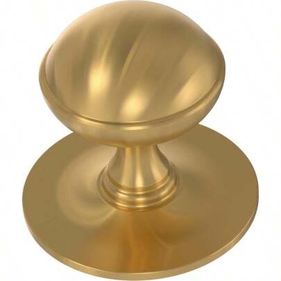 FRANKLIN BRASS Classic Farmhouse Paquete de 10 pomos de gabinete Modernas manijas doradas para cajones de muebles de cambiador cocina puerta/baño 11/2 pulgadas P41927C117B