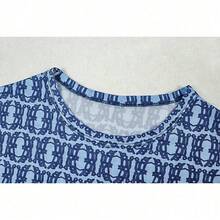 Versatile Women's Waist Bag Hip Street Round Neck Long Sleeve Micro Transparent Dress - 黑色 - 查看 4