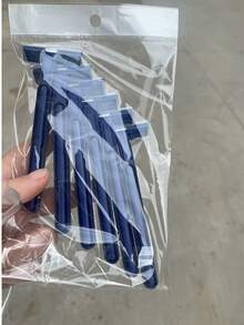 6개 일회용 여행용 면도기, 소형 휴대용 일회용 면도 면도기, 재료 세척 가능 면도기 - 블루 - 보기 7