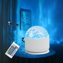 2025 Aurora & 3D Ocean Wave 2-In-1 Projector - 16 Color RGB Smart Mood Lamp With Remote, For Dynamic Northern Lights & Water Ripple Ceiling Effects, Perfect For Bedroom, Parties, Gifts & Meditation - 1 Pc - View 9