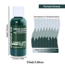 55ml/1.86oz 高濃度水性染料 30色，適用於珠寶鑄造、水磨石、水泥與石膏粉，鮮豔色彩手工藝與藝術創作，耐用水性著色墨水 - 彩色 - 查看 27