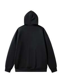 PULS SIZE Customizable Plus Size Personalized Black Hoodies, Add Your Favorite Designs To Your Clothes, You Are Already Very Handsome/Beautiful!! You Can Give This As A Gift To Your Family/Friends/Significant Other.