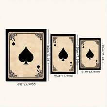 1pc Spade A Living Room Carpet, Poker Element, Living Room Carpet, Carpet, Living Room Area Carpet, Area Small Carpet, Mat, Home Decor, Large Size Living Room Carpet, Living Room Home Decor, Room Decor, Washable Carpet