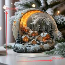 قطعة ديكورية أكريليك قرية القمر البوهيمية - عرض متعدد الوظائف مناسب للمنزل والمكتب، هدية عيد الميلاد المثالية، رائعة لديكور غرفة المعيشة والشرفة والنوم