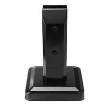 1PCS 304 Stainless Steel Standing Stairs Balcony Glass Post Balustrade Railing Clamp Spigots Square Floor - Black - View 9