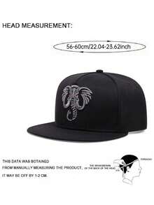 2025 Fashion Creative New Baseball Hat Animal Embroidery Street Hip Hop Hat Outdoor Cycling Mountain Climbing Sports Sunshade Hat Daily Life Leisure Commuting Decoration Flat Edge Hat Unisex Multi Functional Adjustable Skateboard Hat