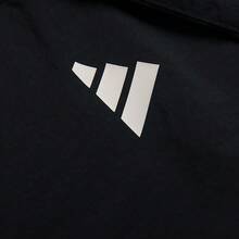 Adidas 男士纯棉连帽休闲夹克，简约设计，适合城市通勤、旅行、户外散步、运动、日常休闲穿着，舒适 JY8303 - 黑色 - 查看 8