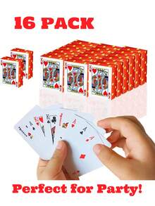 Mini karty do gry - 4 talie 1,5-calowych kieszonkowych kart pokerowych do podróży, sztuczek magicznych i wieczorów w kasynie - najwyższej jakości wodoodporna talia dla dorosłych, nastolatków i wieczorów gier - wyjątkowy pomysł na prezent, upominki na przyjęcia i zestaw kart kolekcjonerskich