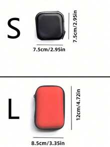 1/2 pièces Sac de rangement mini portable, Étui de protection pour caméra CCD portable, Sac organisateur pour chargeur de téléphone portable et câble de données, Portefeuille avec fermeture éclair, Organisateur de chargeur et écouteurs, Étui pour disque dur portable, écouteurs, power bank, chargeur de voyage portable, Sac pour câbles électroniques, Cadeau de vacances, Noël, Décoration de Noël, Cadeau d'automne et de Noël, Cadeau de festival