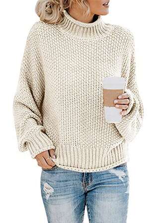 Women's Casual High Neck Sweater, New Autumn/Winter Fashion