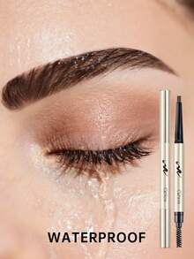 CATKIN Waterproof Double-Ended Eyebrow Pencil, Professional Eyebrow Grooming Pencil, Includes Eyebrow Brush And Refill, Brown-Gray C04 Gray - C04 Grey - View 7