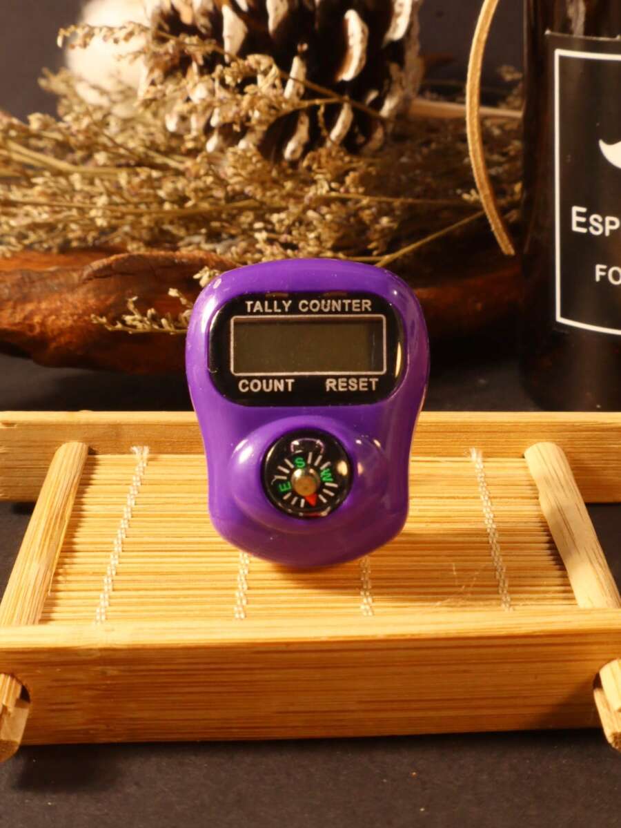 1pc/6pcs/8pcs/12pcs Spring Blessing, Enamel Floral Tally Counter Muslim Prayer Beads - Multicolor - View 1