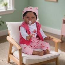 Reborn Baby Dolls - 20-Inch Cute Soft Vinyl Realistic Baby Doll Real Life Baby Dolls With Complete Accessories Perfect For Cuddling, Playtime, And Gift Giving - 粉色 - 查看 4