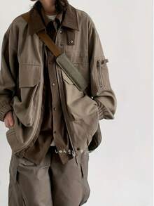 Men Jackets And Coats - Khaki - View 2