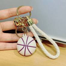 1 Stück Basketball Anhänger Schlüsselanhänger Dekorative Kreative Neue Weiche Gummi Basketball Schlüsselanhänger Accessoire Geschenk Weihnachten