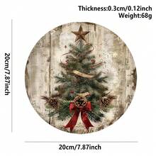 1pc Christmas Gift For Cat Lovers, Comfortable Sleeping Cat Wooden Welcome Sign, 20cm Round Festive Hanging Decoration On The Front Door Wall, Festive Home Home Decoration, Great Gift For Friends