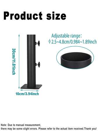 1pc Patio Umbrella Stand, Lawn Design With Ground Spike Fixing, Easy To Carry, Table Umbrella Base For Multiple Scenes, Garden Deck Porch