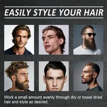 GOIPLE Wave Hair Wax, Men's Strong Hold Water-Based Hair Wax - High Gloss Effect, Creates Smooth Styling, 360° Deep Wave Hair Wax, Styling Pomade Can Freely Shape Various Hairstyles, Suitable For Sports Training, Easy To Use And Improve Hair Quality, All-Day Hold, Suitable For All Hair Types