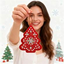 SNA 10 buc 2025 stil nou DIY pictură cu diamant Crăciun brad pandantiv agățat ornament breloc doamnă geantă pandantiv DIY cadouri de Crăciun decorațiuni de Crăciun meșteșuguri DIY pictură cu diamant artă pictură cu diamant artă pictură cu diamant decorațiuni de Crăciun decorațiuni de Halloween
