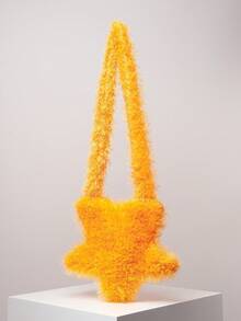 Sac bandoulière en peluche de couleur bonbon style années 2000, sac asymétrique, sac à épaule en forme d'étoile, sac à main d'automne, sac en fourrure, Y2K, unique, mignon, quotidien, shopping, rendez-vous, voyage