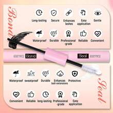 SRCKFIZ 二合一睫毛胶水和密封笔，DIY防水、快干、无刺激睫毛固定剂，自然隐形加固