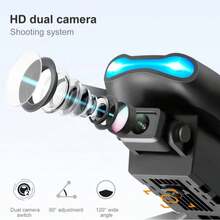 Nuevo Drone E99 Profesional con Cámara Dual 4K HD, GPS, Control Remoto y Diseño Plegable - Naranja - Ver 5