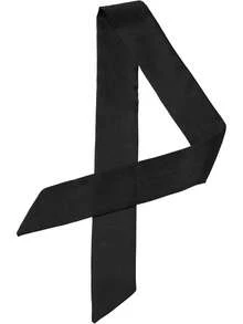 Women Skinny Scarf Plain Solid Color Pure Long Scarves Neckerchiefhalloween - 粉色 - 查看 8