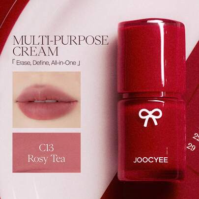 JOOCYEE Happy Me Day 多用途霜 - C13 Rosy Tea 限量版生日庆典系列，多效合一霜，口红，唇彩，腮红，哑光，自然，持久，低饱和度