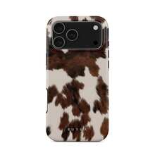 Celestial BURGA  Case| Brown Cow Print Faux Fur Cover For  17 - 11 Pro Max| High Quality| Teenage Girl Gift - 混合色1 - 查看 1