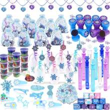 Frozen Party Favors, Snowflake Party Favors SnowflakeTheme Birthday Supplies Set 170PCS - With Various Party Toys Goodie Bag Stuffers, Piñata Filling Perfect For Winter Party Decorations - 彩色 - 查看 9
