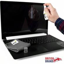 Limpiador de pantallas de 50 ml toallas de microfibra de 20x 20 Limpieza ecolgica para LCD HDTV Monitores de computadora TV Tablet Smartphone Laptops - gris - Ver 5