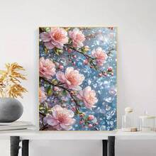 5D Square/Round Diamond Painting Kit, Flower, Full Artificial Diamond Rhinestone Mosaic Painting, Diamond Art Kit, Home Decor Office Home Wall Art Decoration