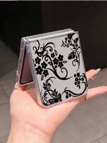 1 pieza Funda de teléfono plegable con elemento de queso de material PC simple y de moda, puede proteger y prevenir caídas: Galaxy Z Flip 3/Z Flip 4/Z Flip 5/Z Flip 6/Z /OPPO Find N3 Flip/Razr 50 Ultra/Razr 60 Ultra/Razr 60/Razr 50/ MIX Flip/Galaxy Z Flip7 FE