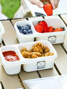 Hộp đựng thực phẩm dạng lưới 2 lớp, hộp cơm bento, hộp đựng trái cây có nắp, hộp cơm trưa hai ngăn xếp chồng lên nhau, thích hợp cho nhà bếp, bãi biển mùa hè, đựng thực phẩm, cắm trại, sắp xếp đồ đạc, trang trí phòng và đồ dùng nhà bếp. - Nhiều màu - Xem 4