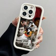 1 pieza Funda de teléfono Morgan para iPhone 16, 15, 14, 13 Pro Max, 11, 12 Plus, de silicona negra. Compatible con funda para iPhone 17, funda para iPhone 17 Pro, funda para iPhone 17 Pro Max - Z4 - Ver 13